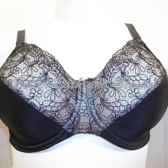 42C Bali 3438 Glamorous Back-Smoothing UW‎ Bra Black - Picture 5 of 7